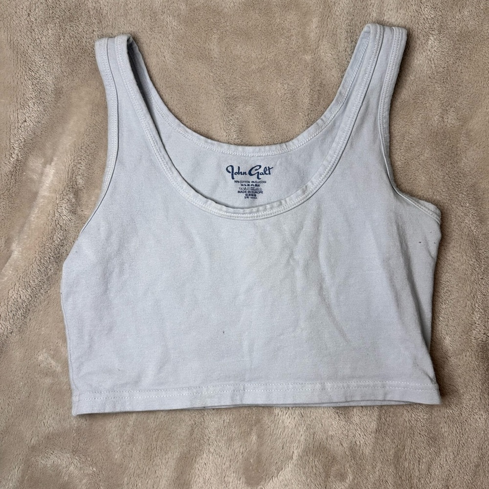 Blue crop top